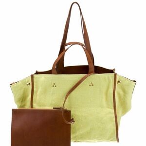 Jerome Dreyfuss Brown and Yellow Tote Bag